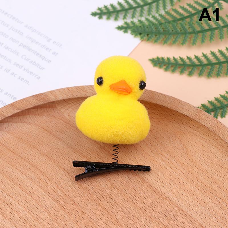 

Заколка для волос «Желтая утка» Весенние аксессуары для волос Головной убор Детский подарок