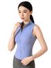 Notting Bestseller Women's Sleeveless Zipper Stand Collar Slimming Sport Top