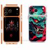 Samurai Hannya Mask Ghost Printing HD/Matte Full Coverage Films For iPhone 17 Pro Max 17 Pro
