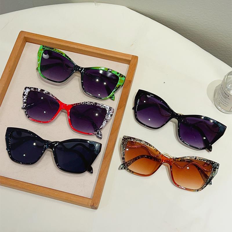 Oversized Cat Eye Sunglasses Women New Stylish Gradient Outdoor Decor Shades Trendy Luxury Brand Design Sun Glasses