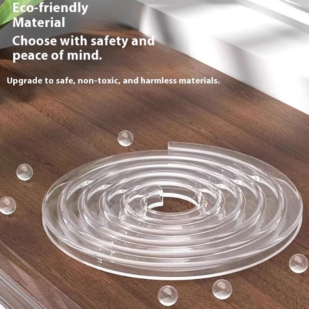 4m Transparent PVC Baby Protection Strip Anti-Bumb Kid Safety Table Edge Furniture Guard Corner U Protectors Baby Safety