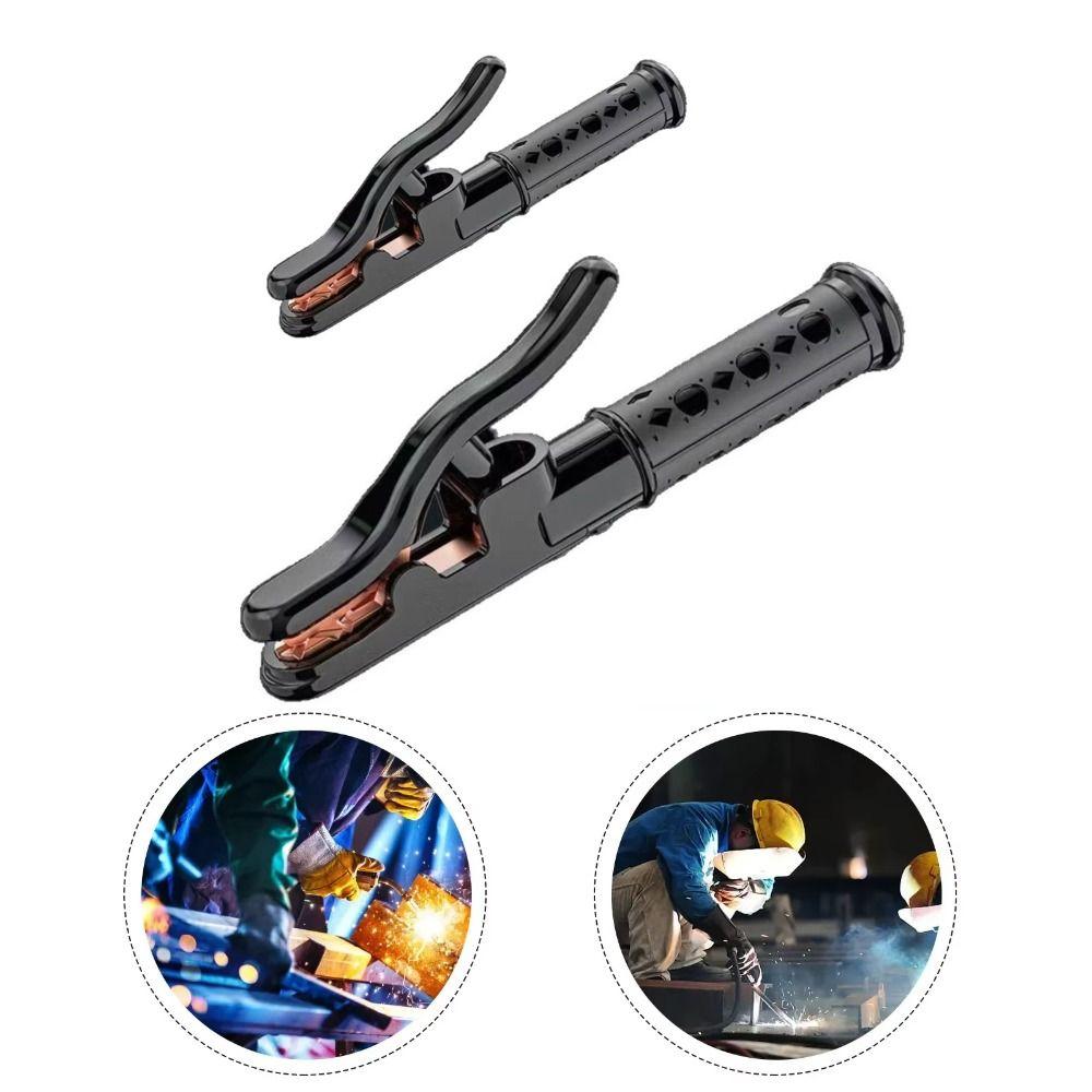Copper Cable Welding Clamp Heat Resistant Electrode Holder Welding Accessories Industrial Grade