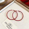 Silver Needle Acrylic C-shaped Earrings, Fashionable and Simple, Versatile Temperament Earrings, Niche Design Earrings