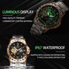 Top Luxury Men Mechanical Watch Automatic Moon Phase Man Wristwatch Hollow Tourbillon Stainless Steel Men's Watches Male