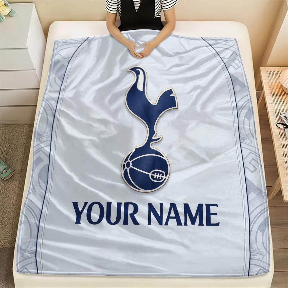 Custom Name Tottenham Flannel Blanket, High Quality Comfortable for All Seasons, Home Decor, Warmth and Comfort