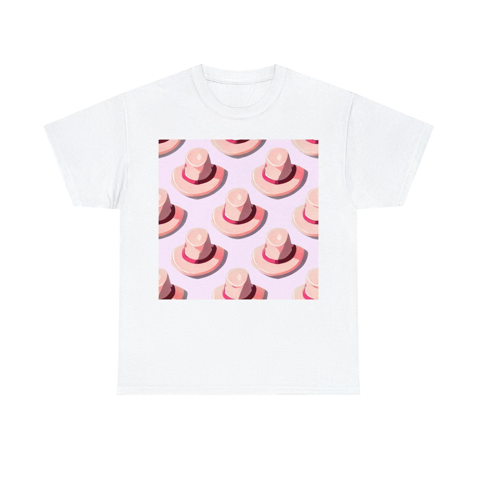 Pink Girly Texas Hat Tee 100