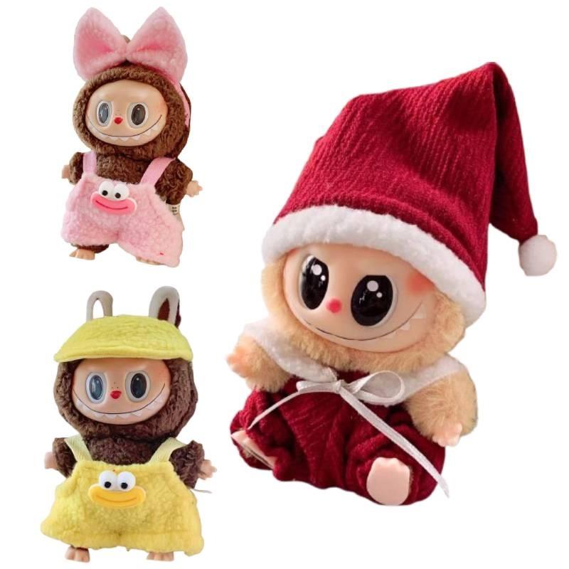 Plush Christmas Clothes Suspender Trousers Clothing Ornament No Dolls