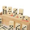 Dominoes Board Game Set: Educational Wooden Box Toy for Chess and Card Games