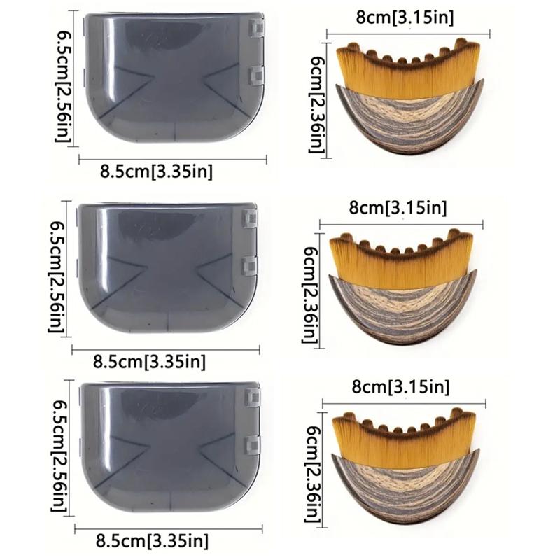 1/2/3 Stuks Multifunctionele Body Contour Kwast voor Lymfatische Contour Gezicht Concealer Applicatie Gezicht Schrapen Oog- en Nekverzorgingstool