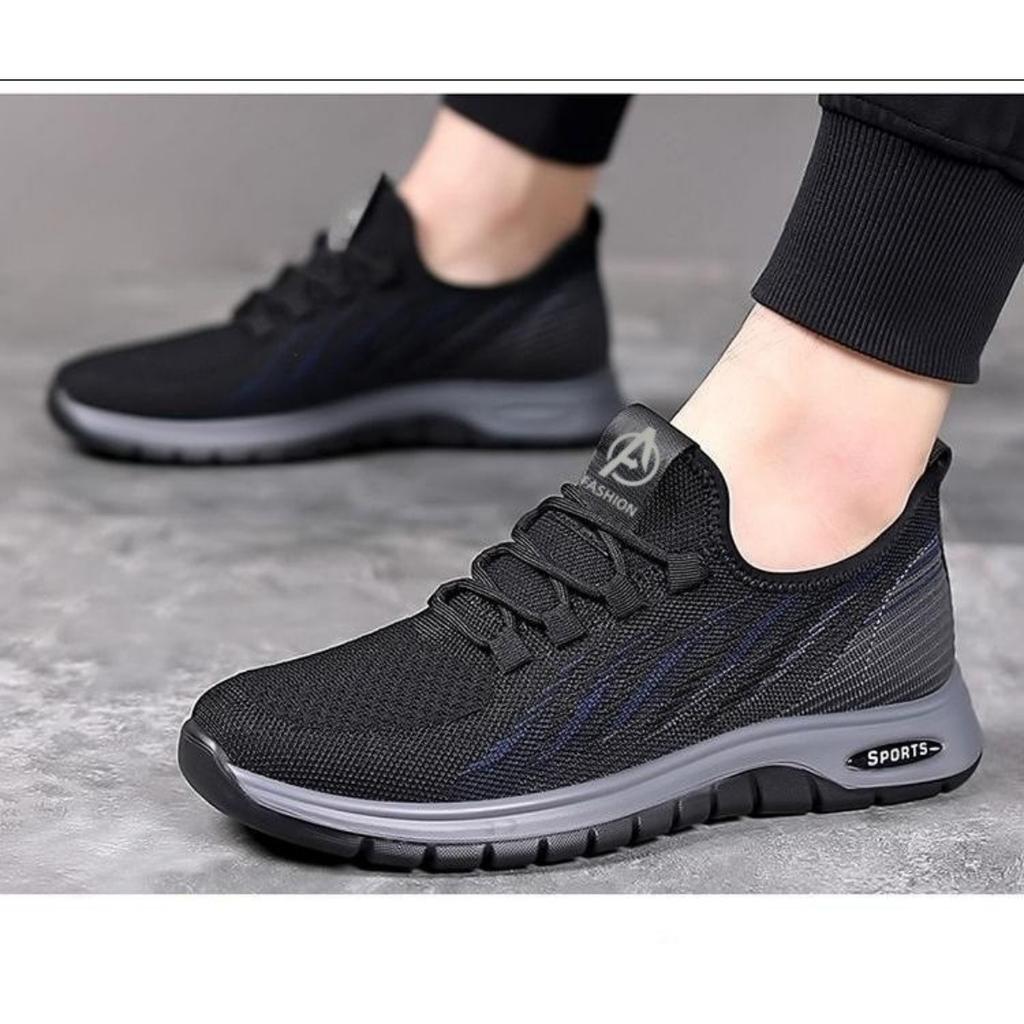 Herren Einzel Baumwolle Atmungsaktiv Hosenschlitz Gewebtes Mesh, Herren Leichte Sport Laufschuhe