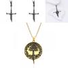 Unique Geometric Metal Necklace Inspired By With Elegant Short Sword Design