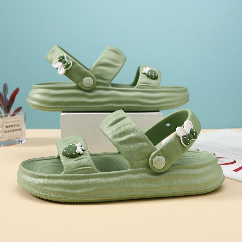 

Eva Charming Cartoon Clogs For Girls Breathable Stylish Nonslip Sandals Summer Light Green,39/40