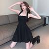 Pure Desire Style Spice Girl Neck Strap Dress Women's Summer New Waist and Thin Temperament A-word Short Skirt