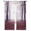 Cloud Forest Quiet Scenery Window Treatment Tulle Modern Sheer Curtains for Kitchen Living Room the Bedroom Curtains Decoration