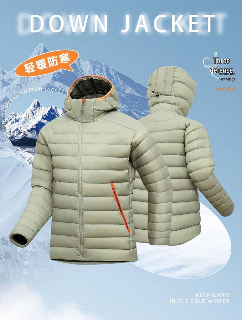 2025 New Style Lightweight Warm Winter Down Jacket – White Duck Down, Loose Fit, Thickened Puffer