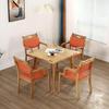 Elderly-Friendly Solid Wood Dining Table & Chair Set for Nursing Homes and Rehabilitation Centers