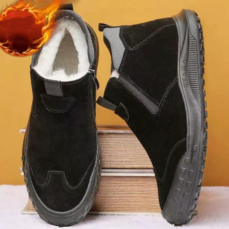 Calçados de proteção trabalhista Sapatos masculinos Botas de couro impermeáveis de cano baixo para verão Sapatos masculinos antiderrapantes e resistentes ao desgaste para trabalho e lazer