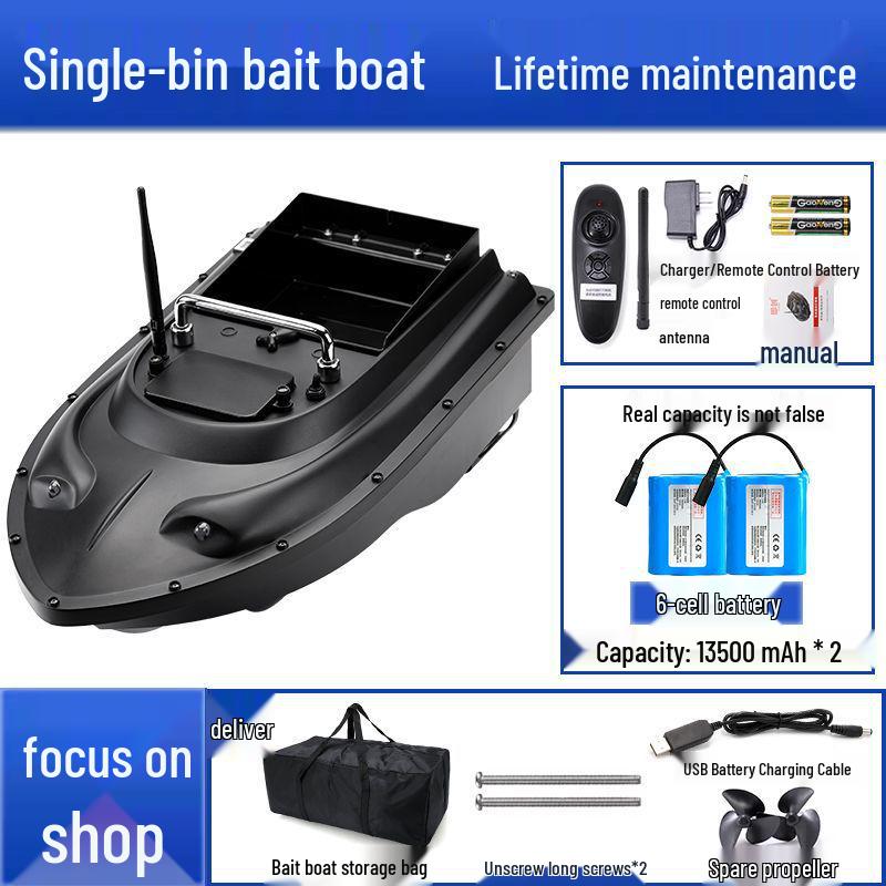 Smart 600m Remote Control High-Power Bait Boat with Constant Speed Cruise & Auto Unhooking Function for Fishing.