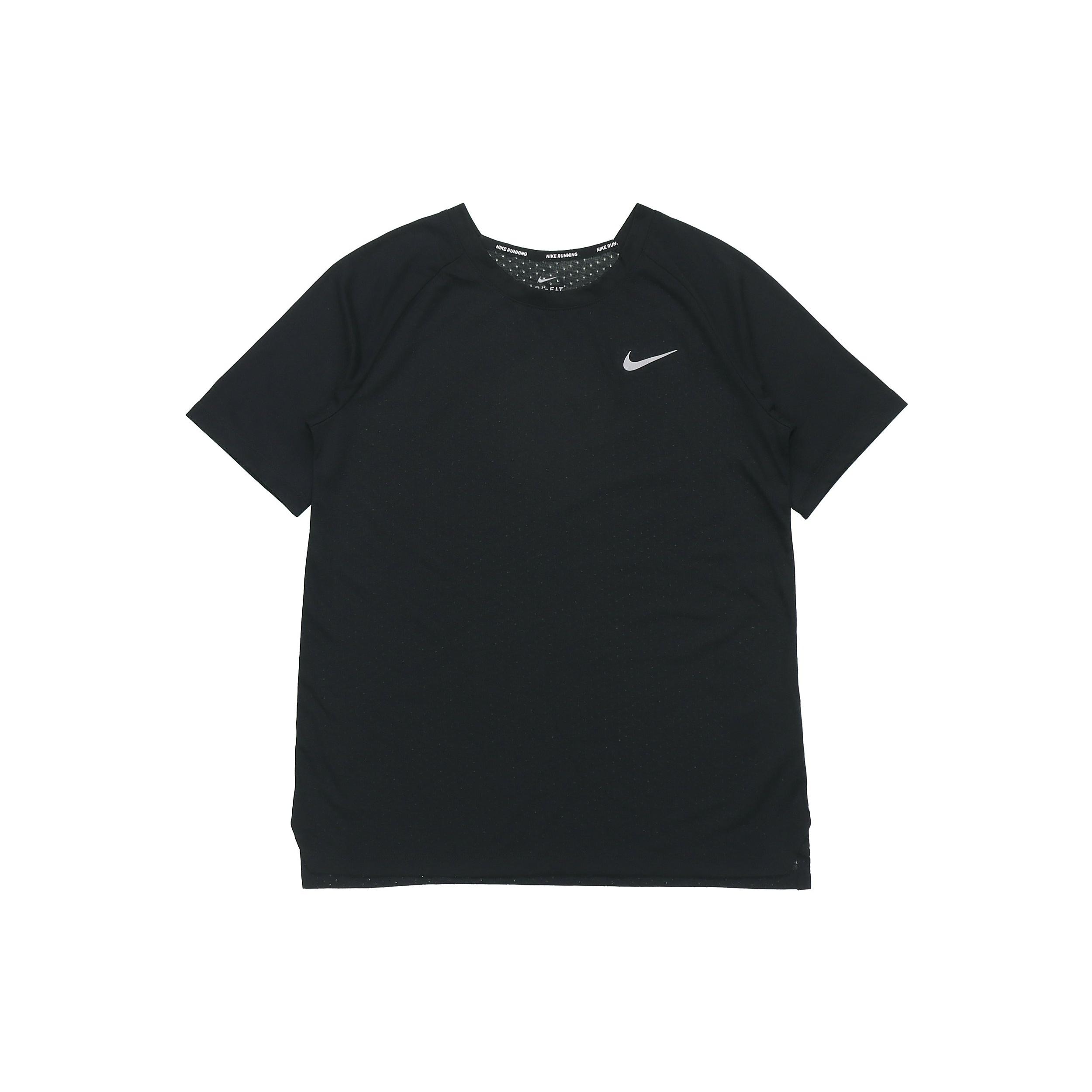 (WMNS) Nike Dri-Fit Tailwind Short Sleeve Running Black Women s 890192-010 S