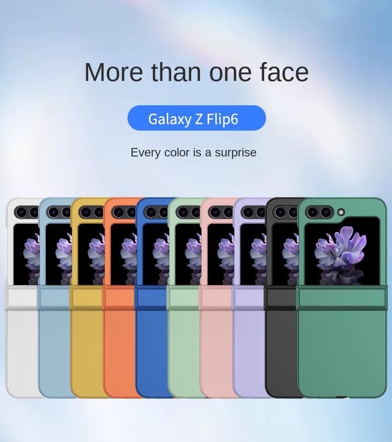 Hard Shell Skin Feel Phone Case for Samsung Galaxy Z Flip 7 6 5 4 3 Flip6 Flip5 Flip4 Flip7 Hinge Protection Shockproof Cover