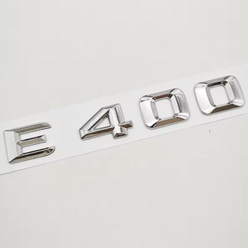Logo Lettre de Voiture 3D ABS E400 E450 4MATIC Autocollant Emblème Coffre Arrière Pour Classe E E400 E450 W213 Accessoires de Queue Auto