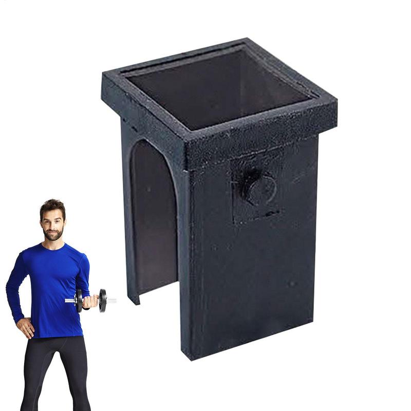 Quadratischer Schwarzer PP/PE Innen Hohl Variabler Durchmesser Schlauchstopfen Schiebe-Isolierhülse Endkappen für Fitnessgeräte Zubehör