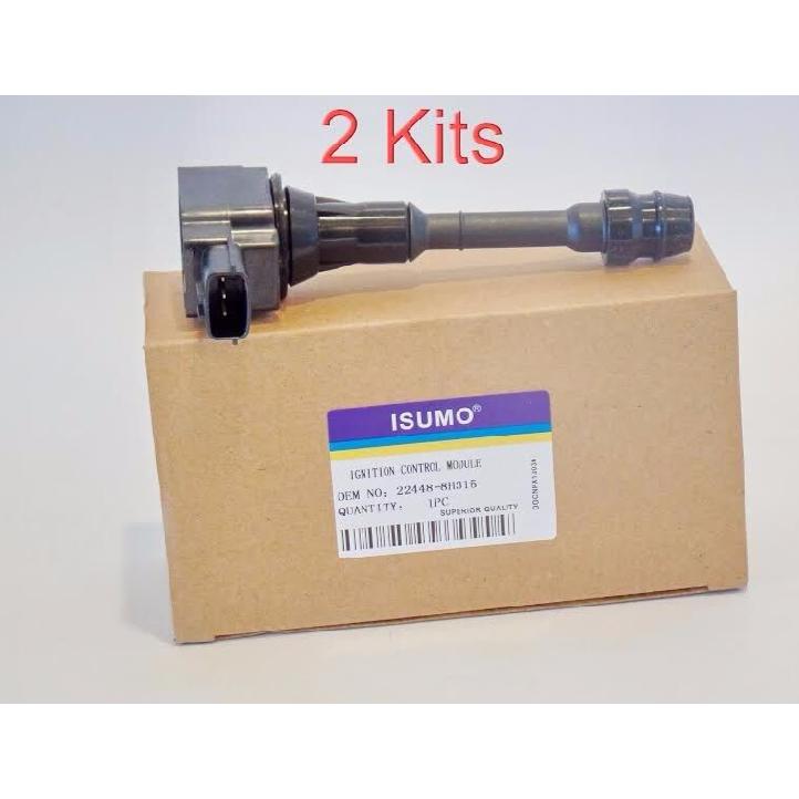 2 Kits Ignition Coil Fits Nissan Almera 2001-2005 Nissan Sentra 2002-2006