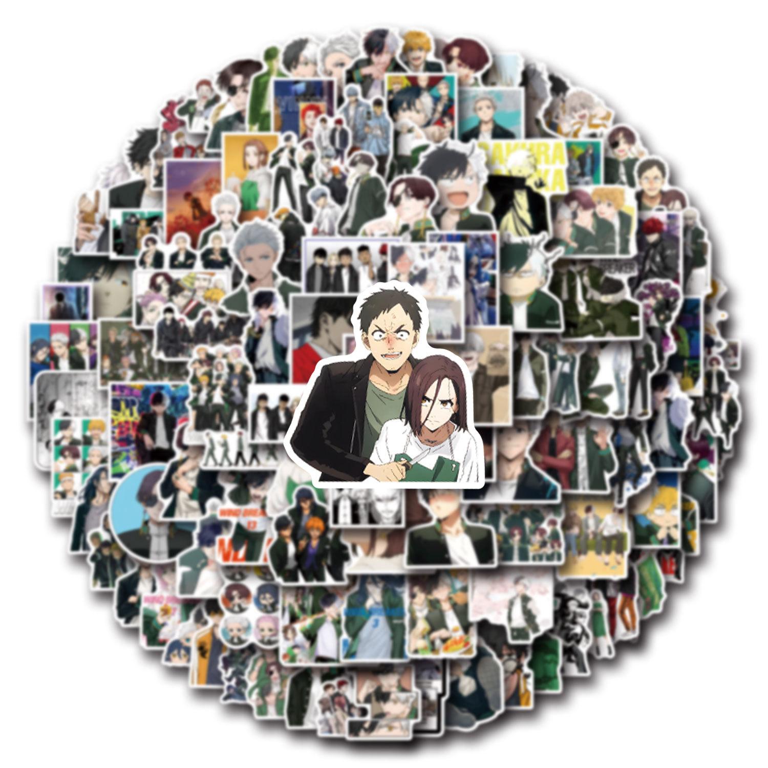 

110 штук наклеек-дудлов для ветровки, декоративные наклейки для скейтборда, чемодана, водонепроницаемые наклейки