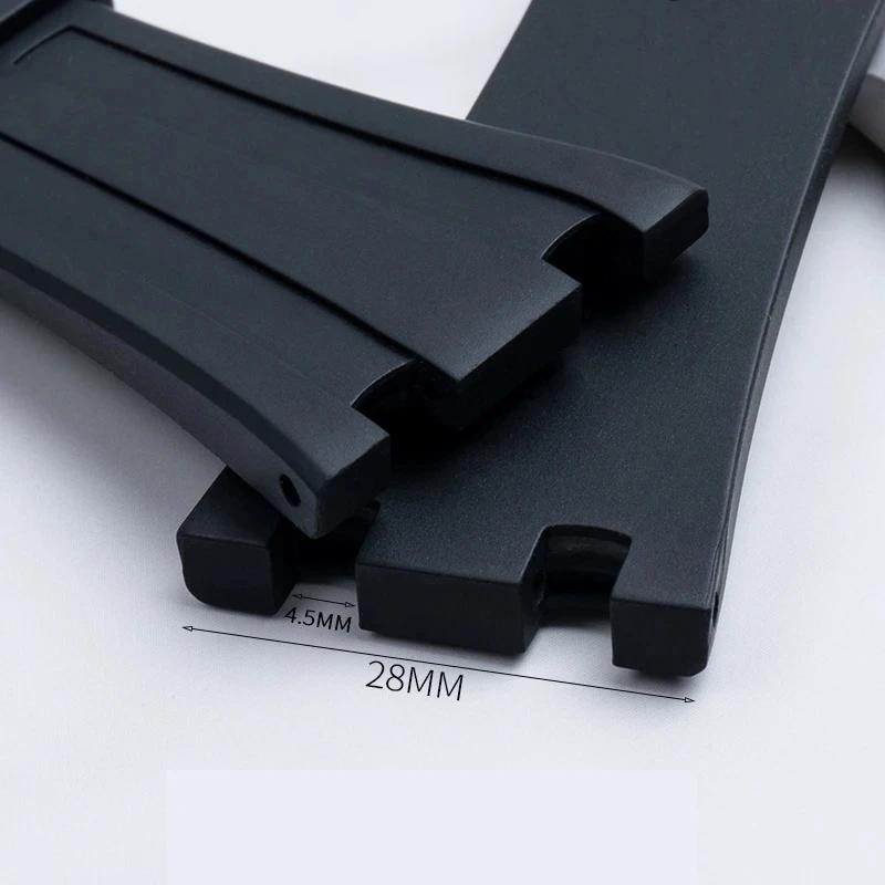 For Audemars and Piguet Royal Oak Strap Original AP 15710 26470 Silicone Rubber Sport Watch Strap 28mm Watchband Accessories