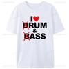 I Love Drum  Bass Lovers Rum  Ass Funny Women Mens Cotton Loose TShirt Clothing Novelty Gifts Tee Shirts Graphic Vintage Tops