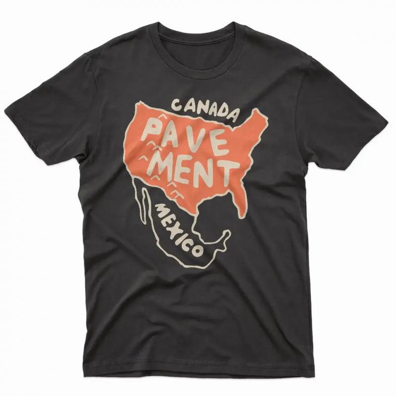 Fashion Women T-Shirt Pavement Shirt Pavement Band graphic men clothis S чёрный