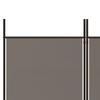 6 Piece Anthracite Room Divider 300 X 180 Cm Fabric