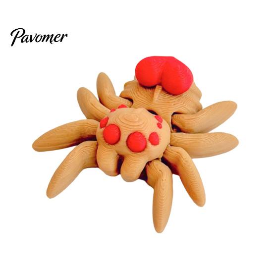 Collectible Spider Toys Halloween Figurine, 3D Printed Articulated Joint with Glow Spooky Home Decorations in Dark Eggs, Decor for Party, Sensory