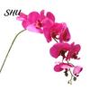 Simulation Artificial Flower No Fade Not Wither Vivid Realistic Exquisite Decorate Fabric 9-Heads Butterfly Orchid for Gift Fake