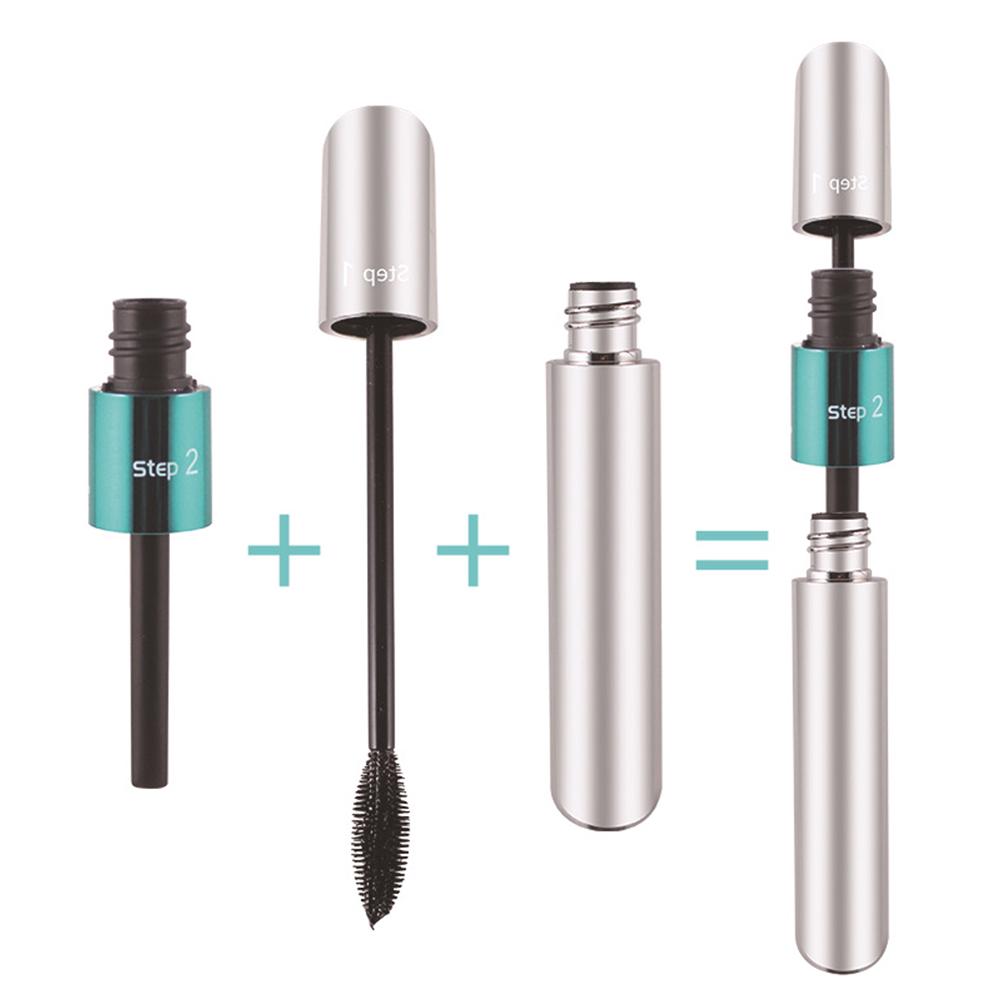 QIC Non Brush Mascara Head Curling Zhušťující Double Eye Cosmetic