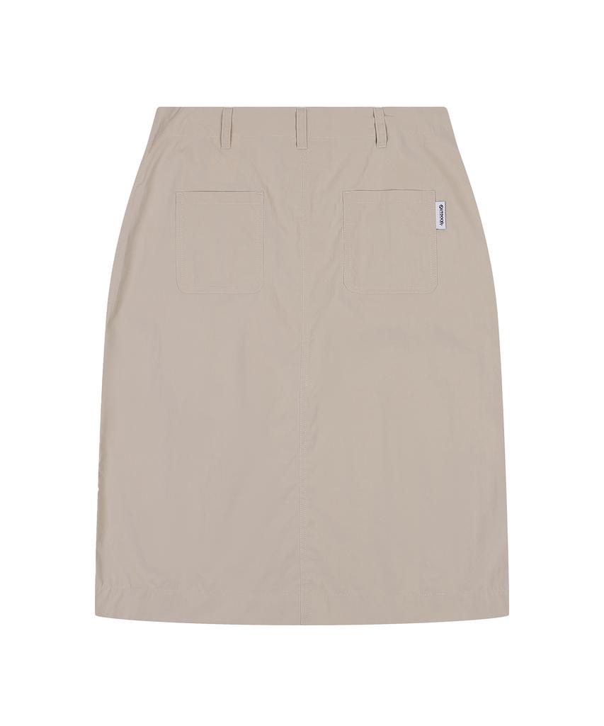 OUTDOOR PRODUCTS W Midi Standard Skirt (Beige)