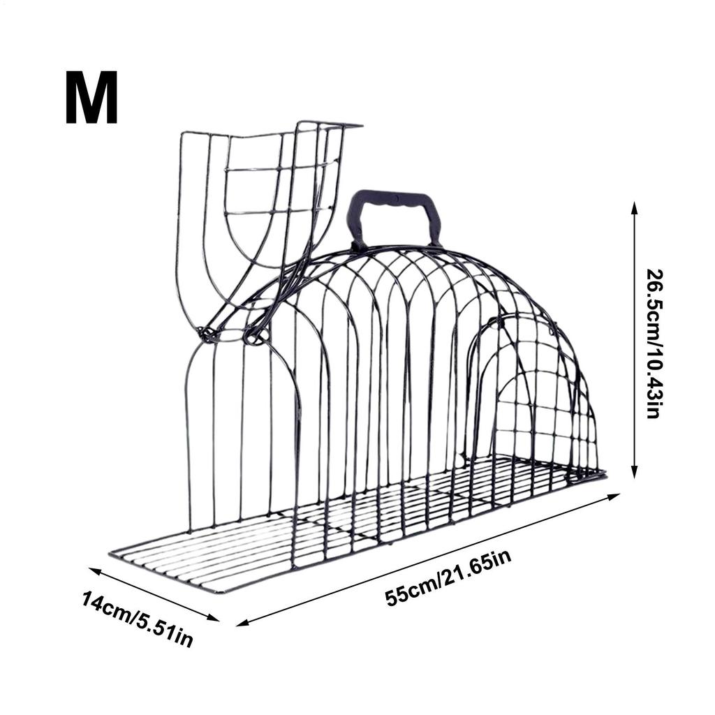 Cat Cage Anti-Scratch Grooming Cage for Cats Mesh Metal Tool for Pet Washing Grooming Travel Car Ride Home Puppy Indoor Kitten