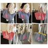 Large capacity tote bag women's striped canvas bag