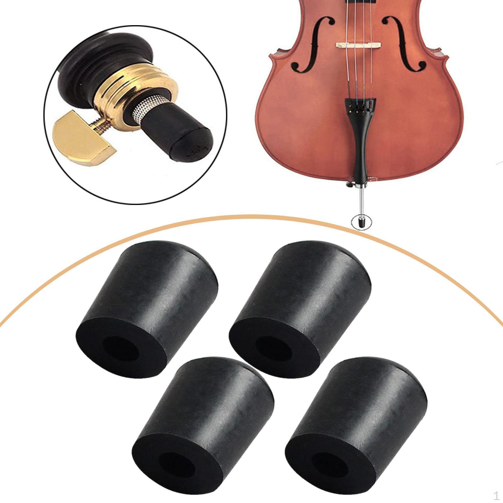 

4x Cello Endpin Tips Anti Slip Lightweight Portable End Pin Stringed Instrument Accessories No Noise