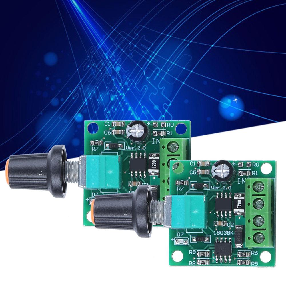 2 Adet 1.8V 3V 5V 6V 12V 2A PWM DC Motor Hız Kontrol Cihazı Düşük Voltaj Kontrol Anahtarı 1803BK