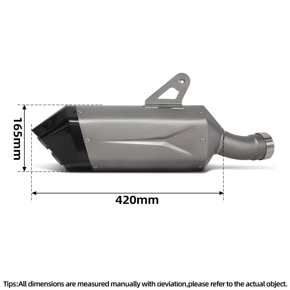 Waterbird R1300 ADV Titanium Rear Exhaust Pipe for Locomotives and Motorcycles