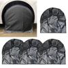 Tire Cover Trailer RV Black Waterproof UV Weather Resistant Car Tires Storage Bag RV Wheel Protector Oxford Cloth