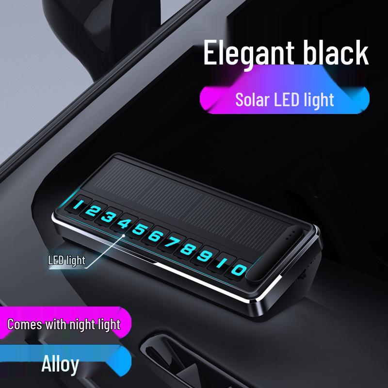 

Высококачественная светящаяся металлическая табличка с номером для парковки автомобиля