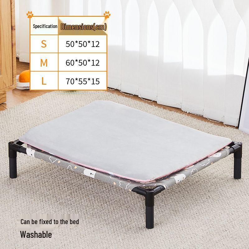 All-Season Pet Bed: Moisture-Proof, Breathable, Removable, Washable, Cool Off-the-Ground Nest for Cats and Dogs