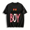 Mama's Boy Heart Print Casual Tee For Toddler Boys Cute Top Pure Cotton T-shirt