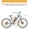LANKELEISI MG740PLUS 2000W Dual Motor Electric Bike, 48V 20Ah Full Suspension Fat Tire Off-Road E-Bike for Adult