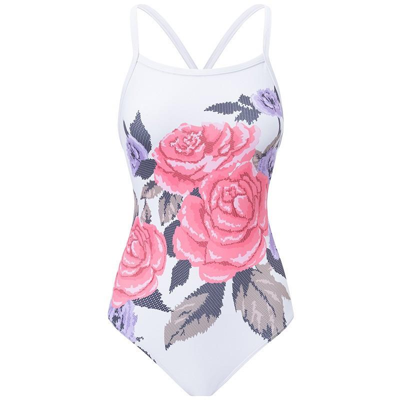 Racing Swimsuit Women's One-piece Triangular Belly Cover Slimming Sexy Swimming Pool Hot Sports Suit