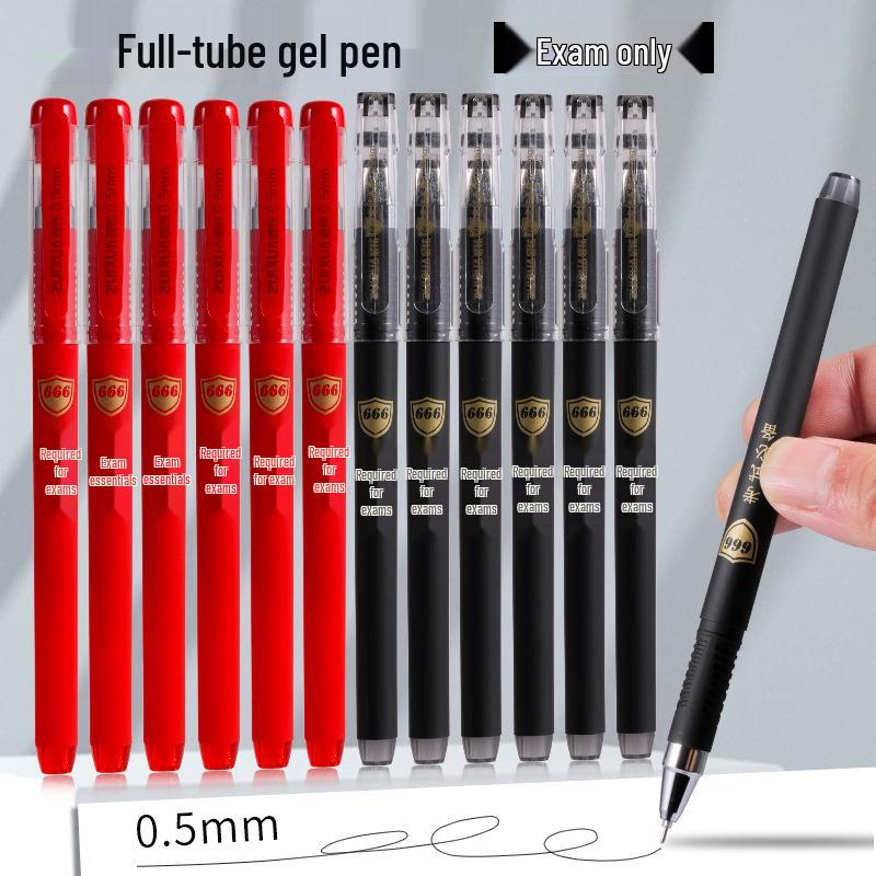 Teacher Office Large Capacity Needle Point Pen - Black & Red