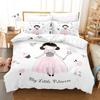 3D digital printing bedding four-piece set three-piece set beautiful woman bed sheet quilt pillow
