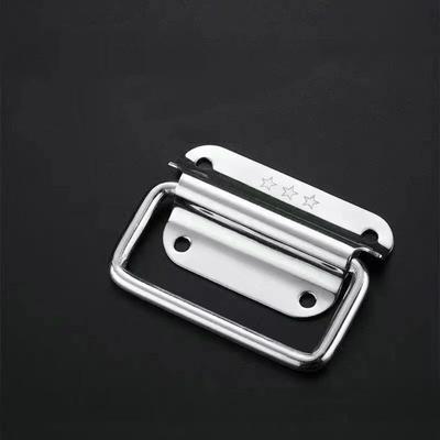 Stainless Steel Handle Cabinet Drawer Handle Furniture Accessories Silver Simple Door Handle Folding Household Wooden Box Handle